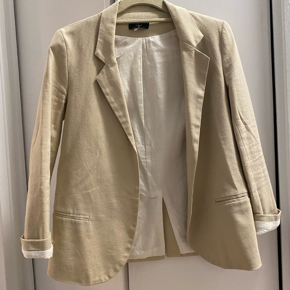 Tan Blazer, Aqua